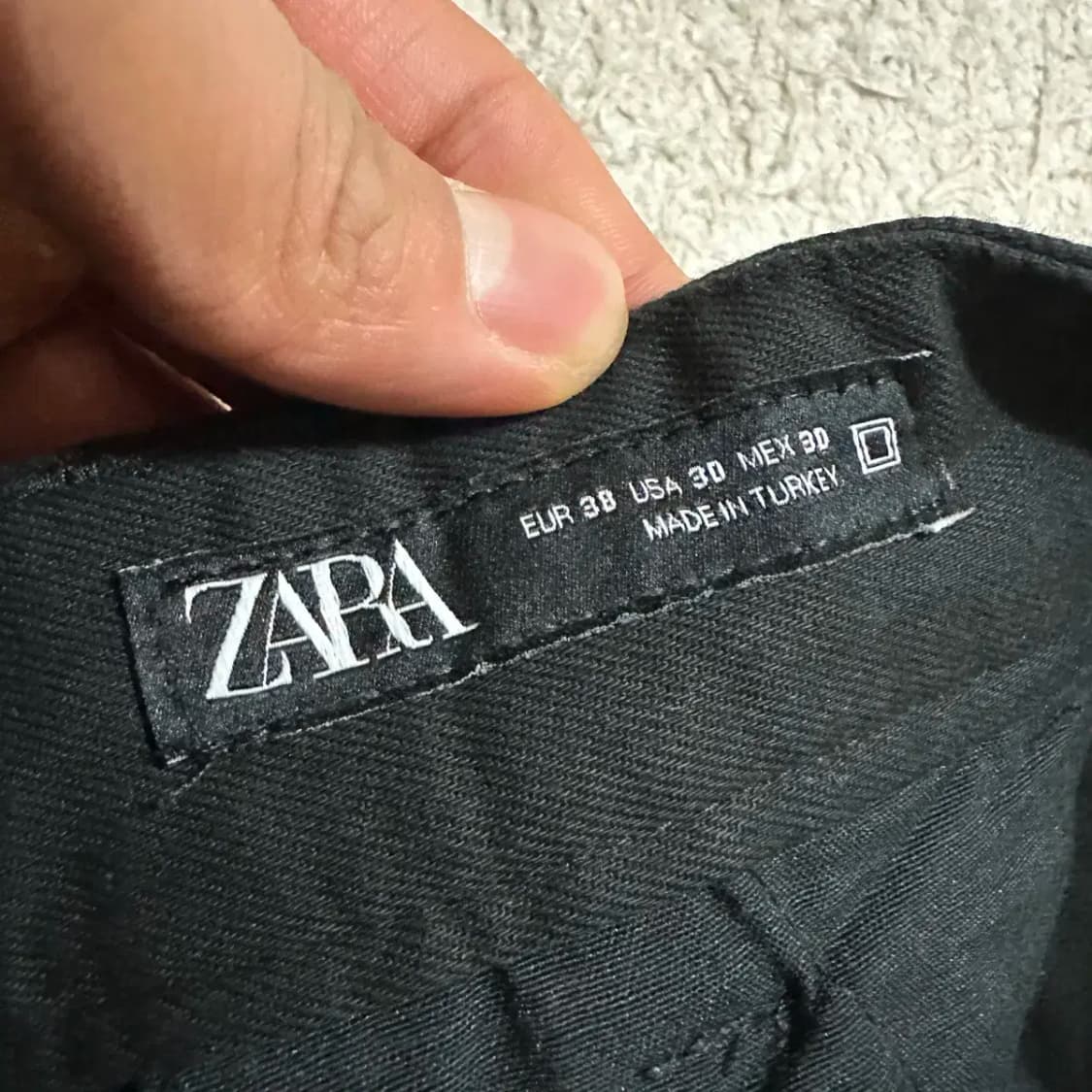 자라 면바지 블랙 상품이미지3