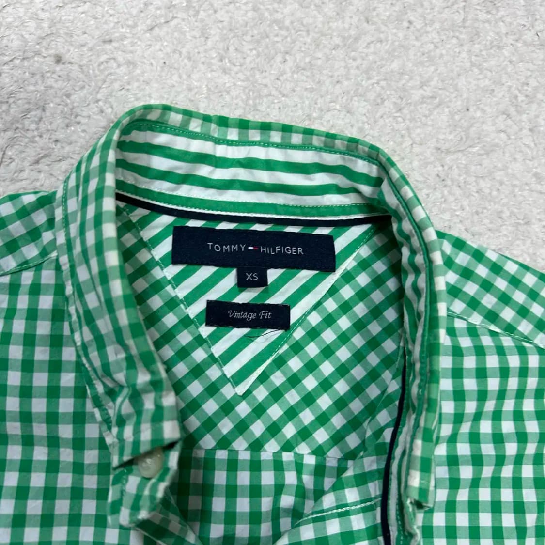 타미힐피거 셔츠 체크 xs 상품이미지3