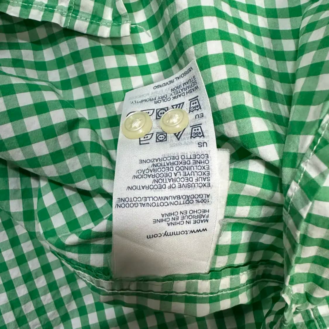 타미힐피거 셔츠 체크 xs 상품이미지4