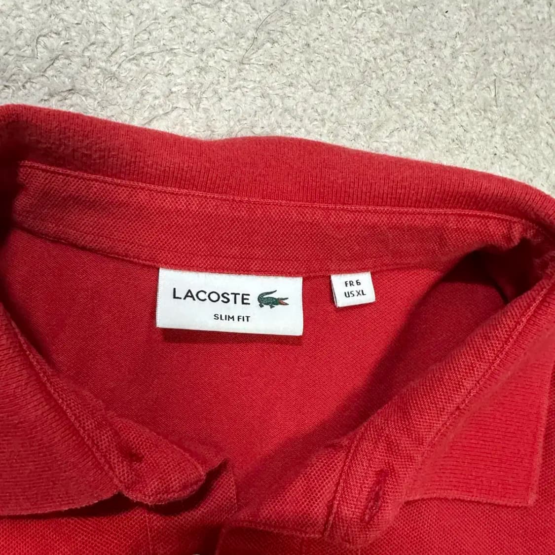 라코스테 긴팔 카라티 슬림핏 xl 110 상품이미지3