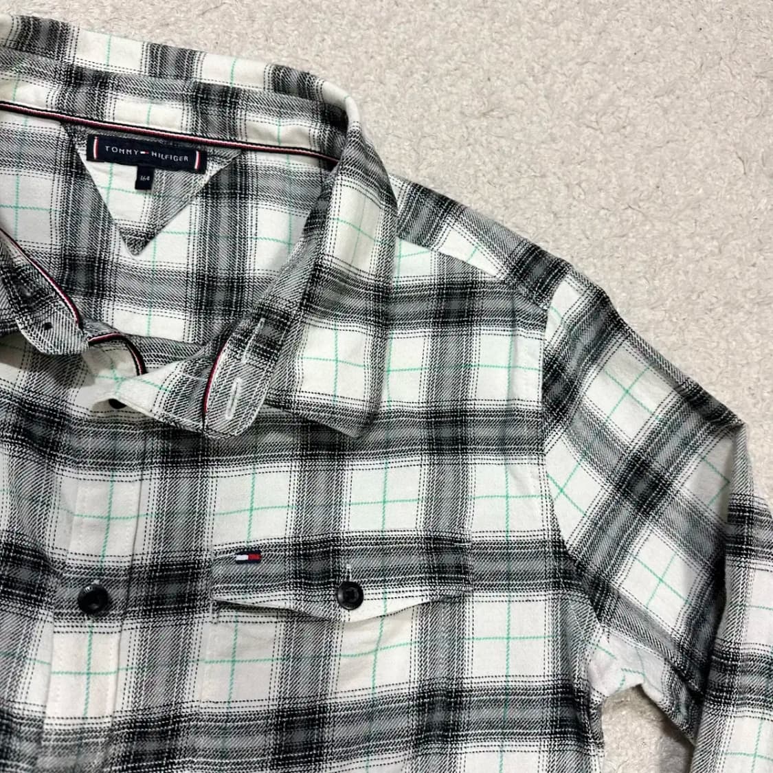 타미힐피거 셔츠 체크 164 상품이미지2