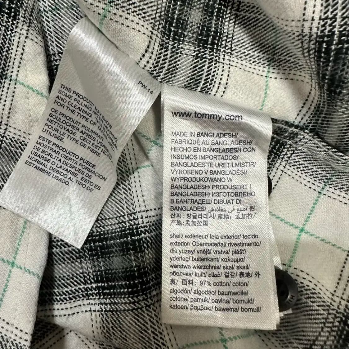 타미힐피거 셔츠 체크 164 상품이미지4