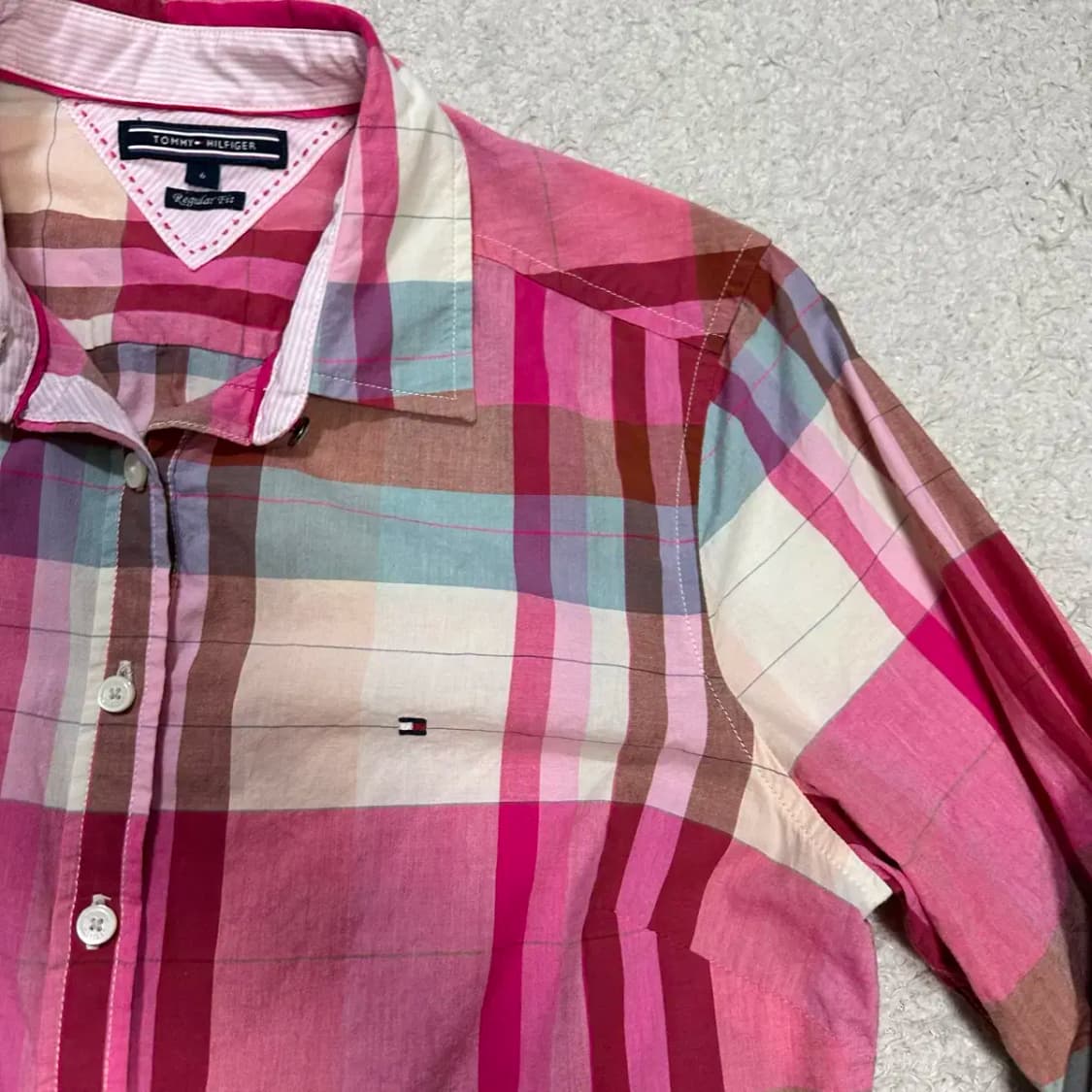 타미힐피거 셔츠 체크 여성 6 상품이미지2
