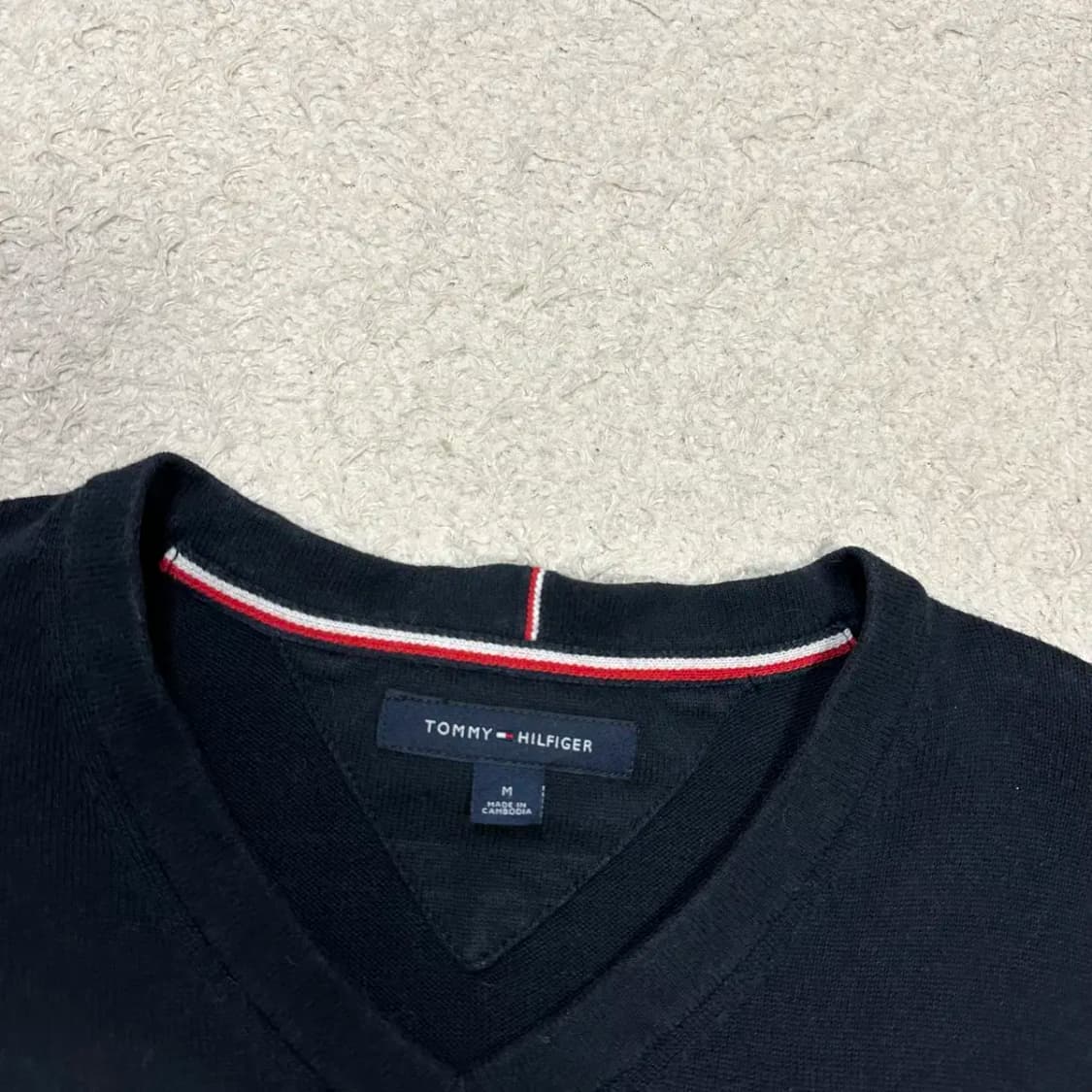 타미힐피거 니트 브이넥 m 상품이미지2
