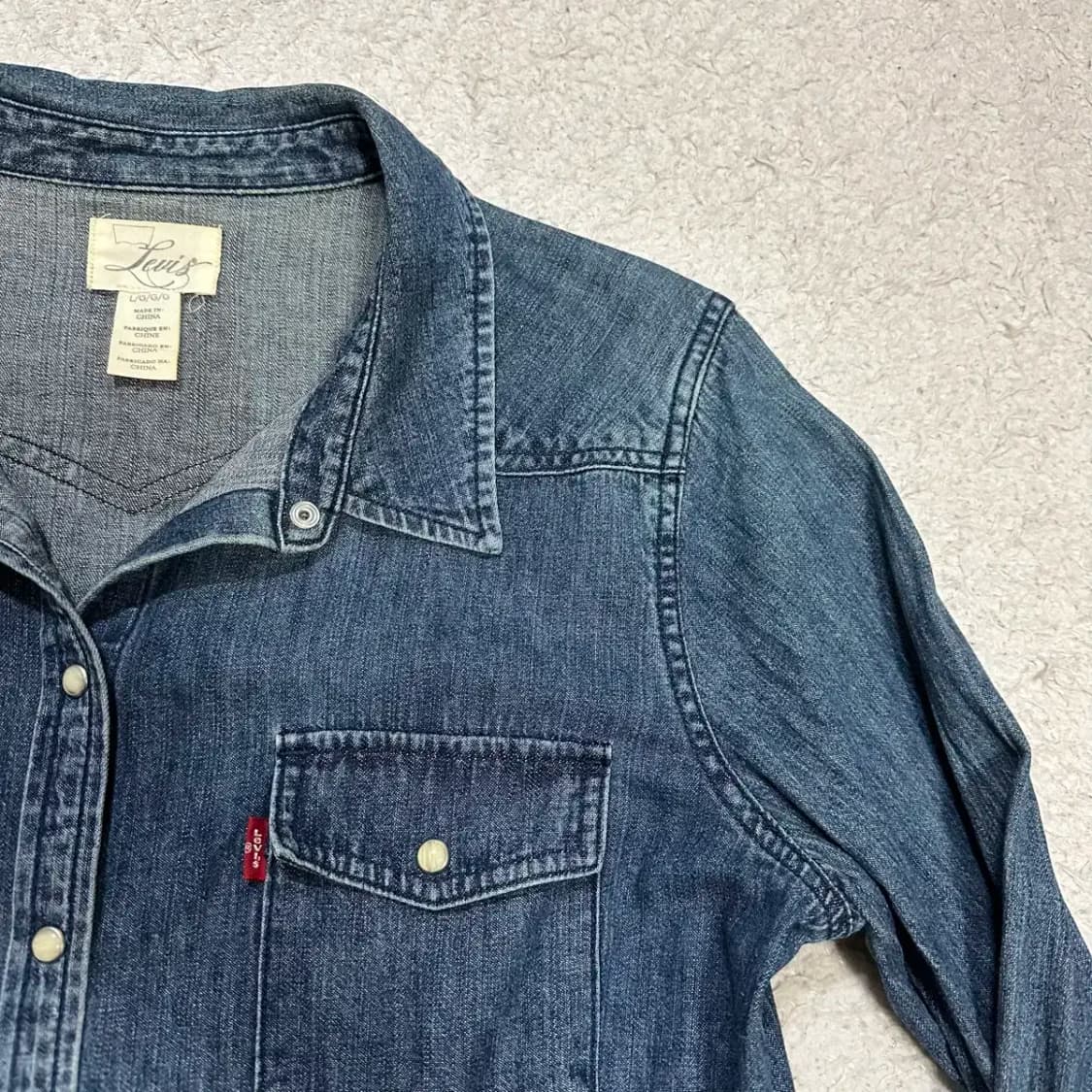 리바이스 데님 셔츠 여성 L 상품이미지2