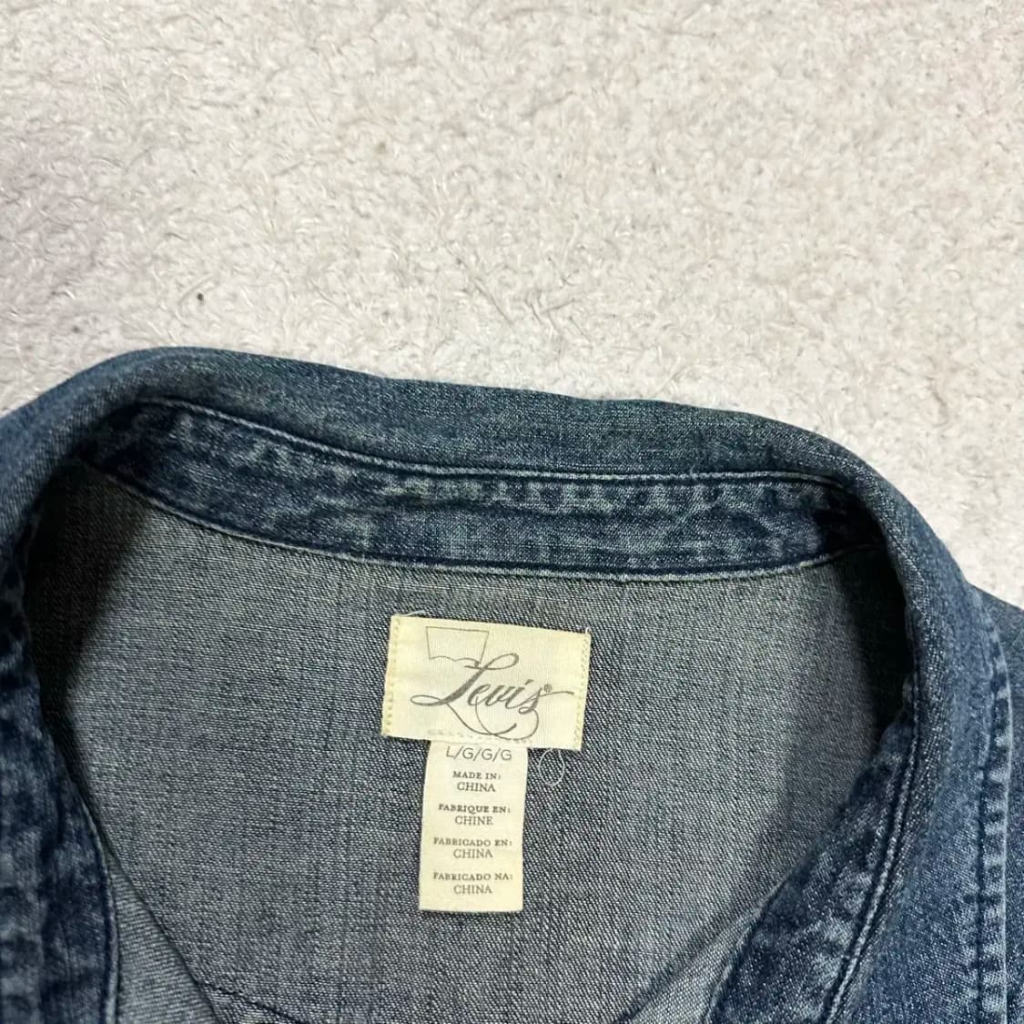 리바이스 데님 셔츠 여성 L 상품이미지3