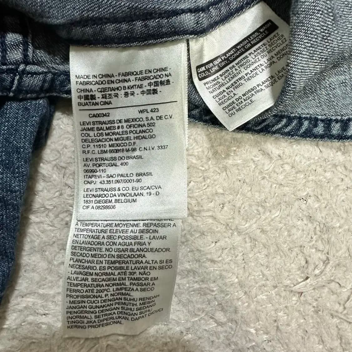 리바이스 데님 셔츠 여성 L 상품이미지4