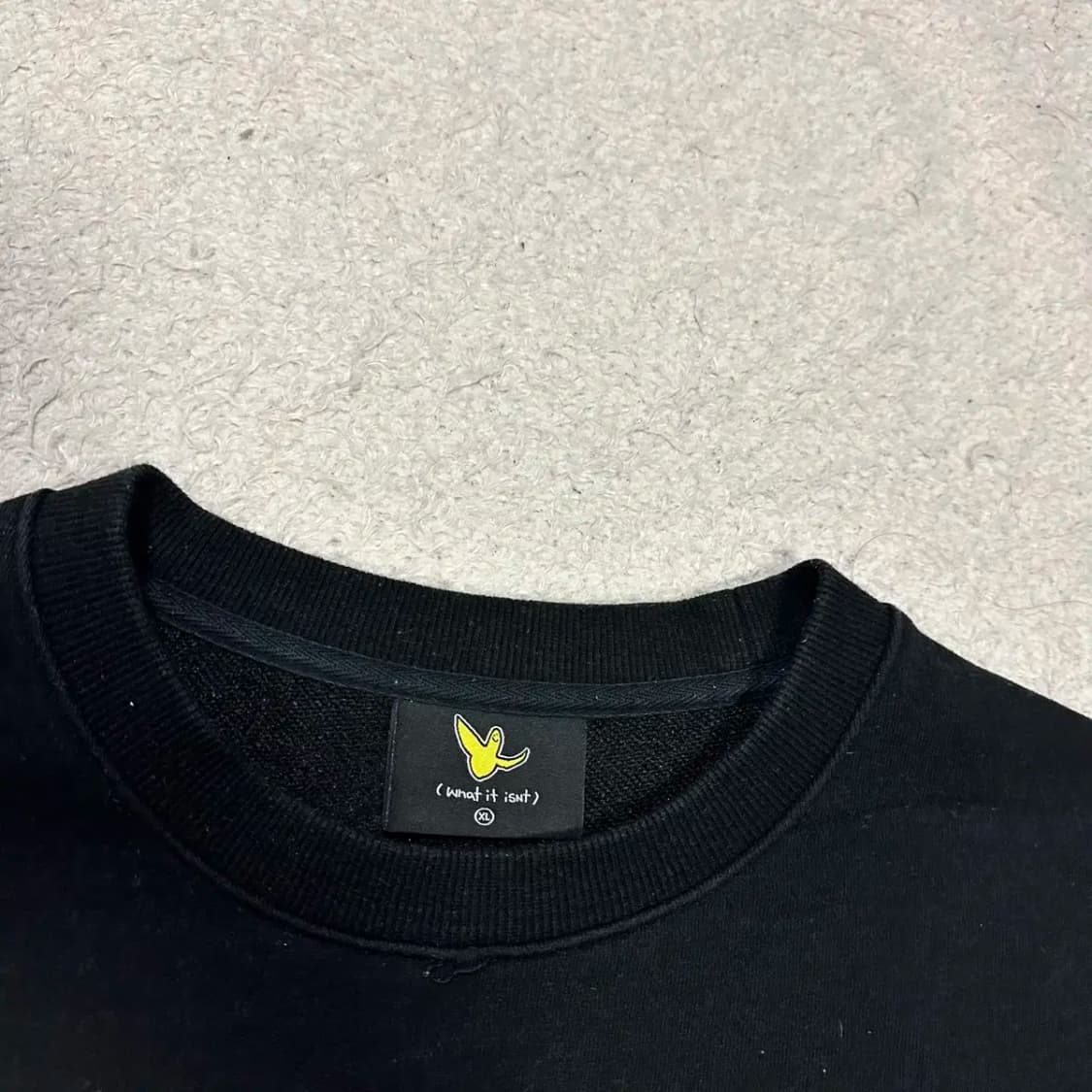 와릿이즌 맨투맨 블랙 xl 105 상품이미지2