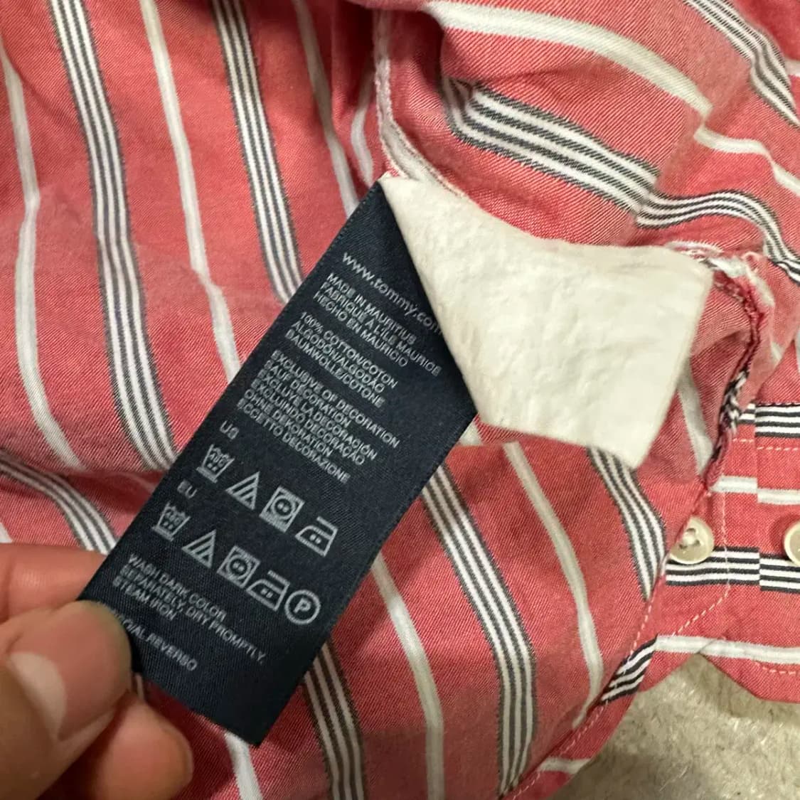 타미힐피거 셔츠 스트라이프 m 상품이미지4