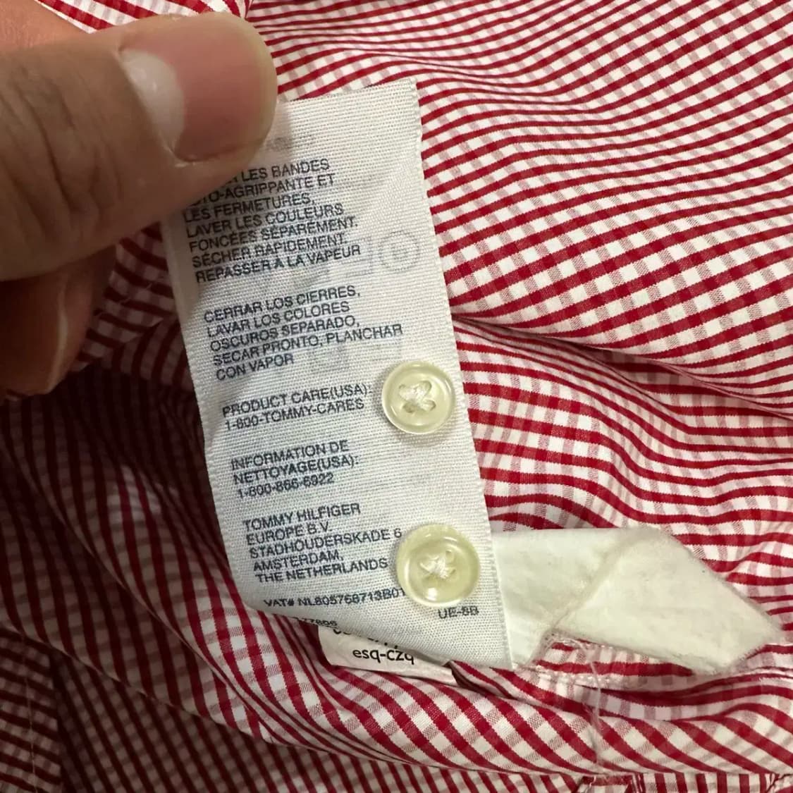 타미힐피거 셔츠 스트라이프 슬림핏 s 상품이미지4