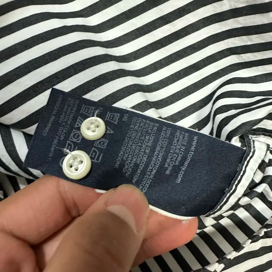 타미힐피거 셔츠 스트라이프 xs 상품이미지4