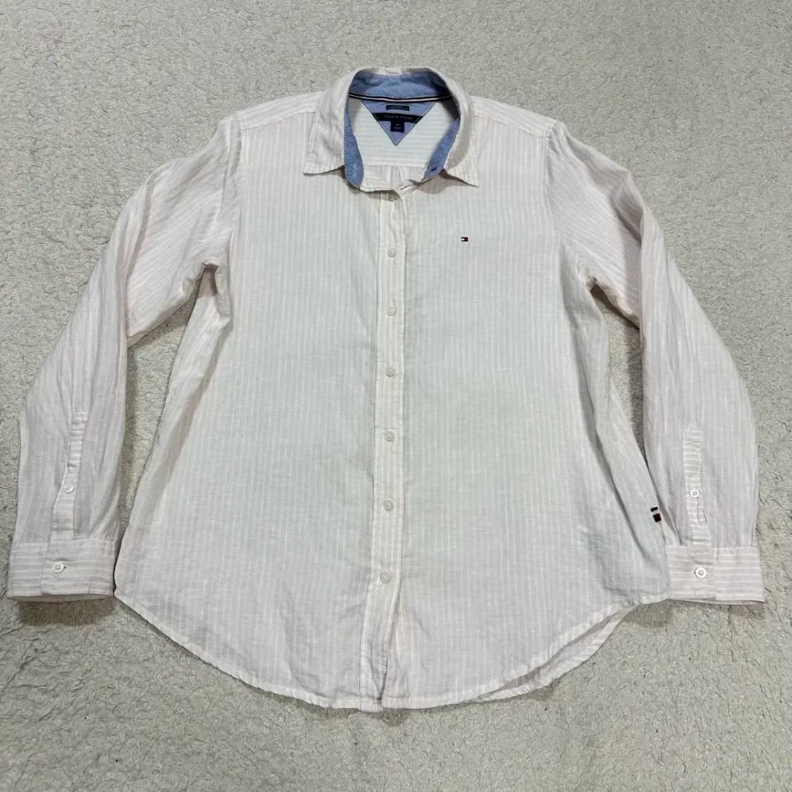 타미힐피거 린넨 셔츠 스트라이프 여성 m 상품이미지1