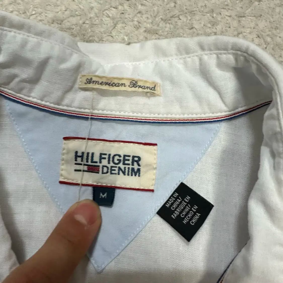 타미힐피거 셔츠 화이트 m 상품이미지2
