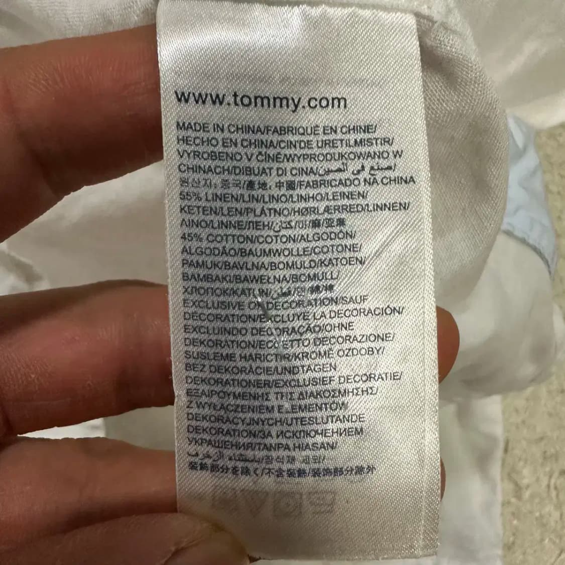타미힐피거 셔츠 화이트 m 상품이미지4