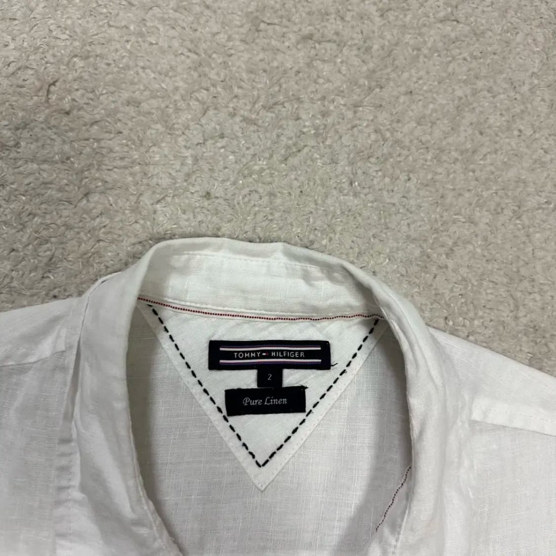타미힐피거 린넨 셔츠 화이트 여성 2 상품이미지2