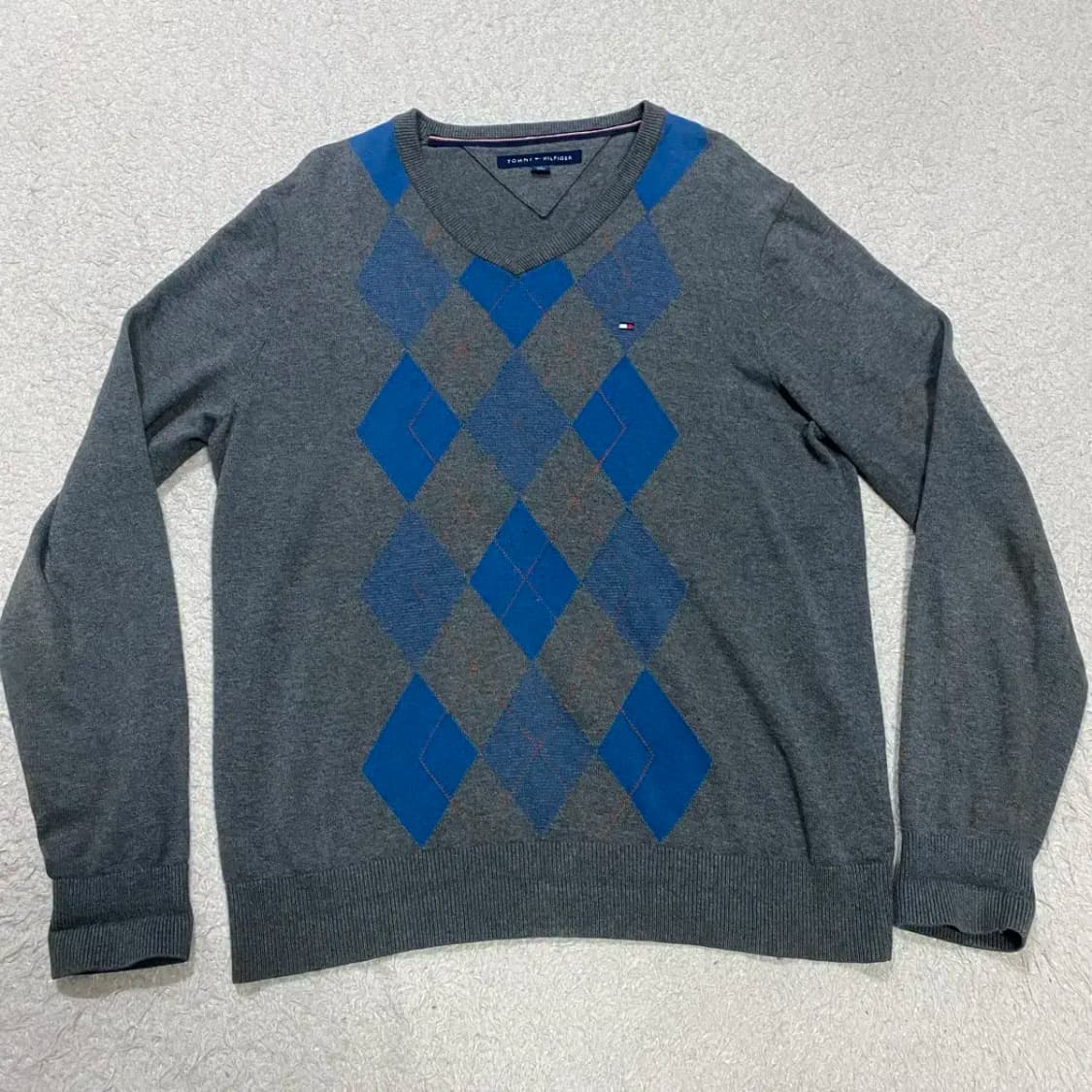 타미힐피거 아가일 니트 s 상품이미지1