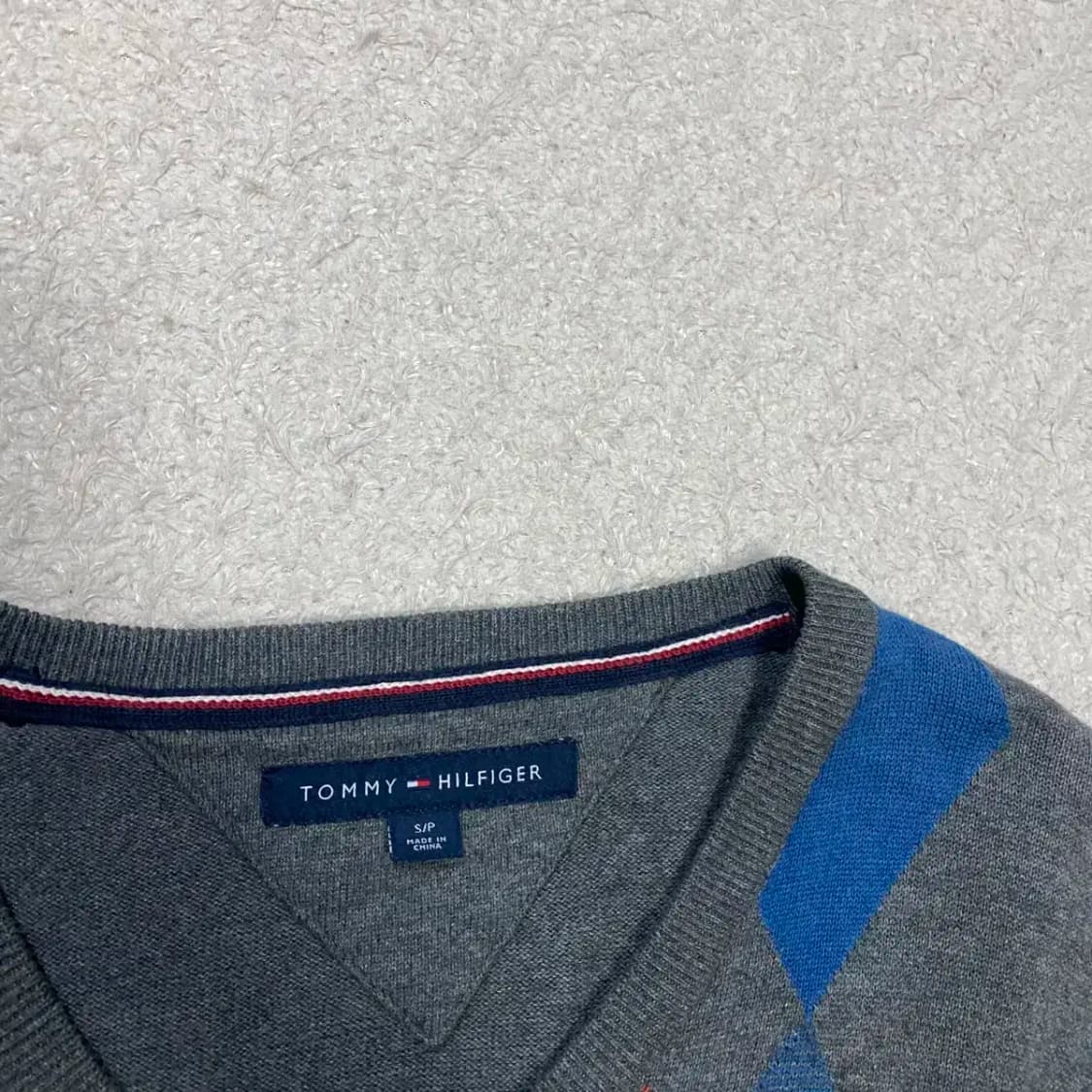 타미힐피거 아가일 니트 s 상품이미지2