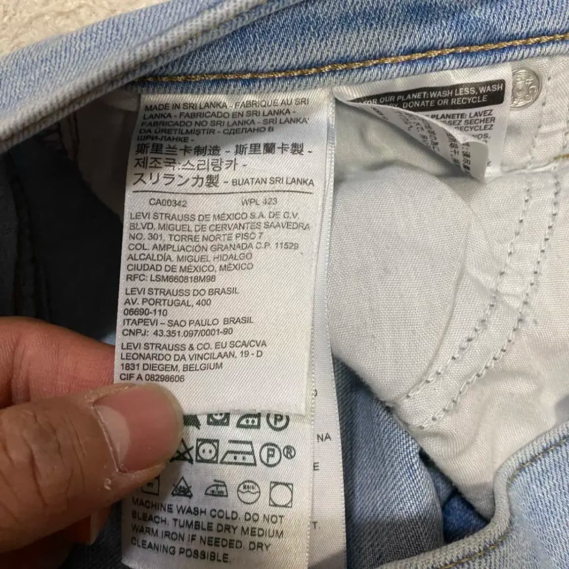 리바이스 청바지 데님 팬츠 여성 26인치 상품이미지4