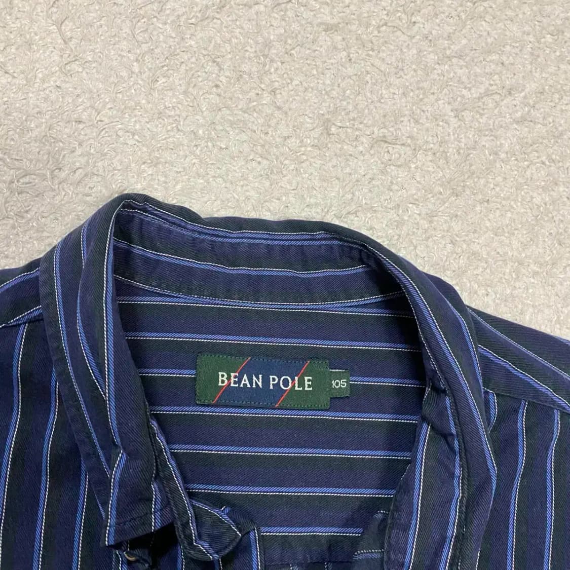 빈폴 셔츠 스트라이프 네이비 105 상품이미지3