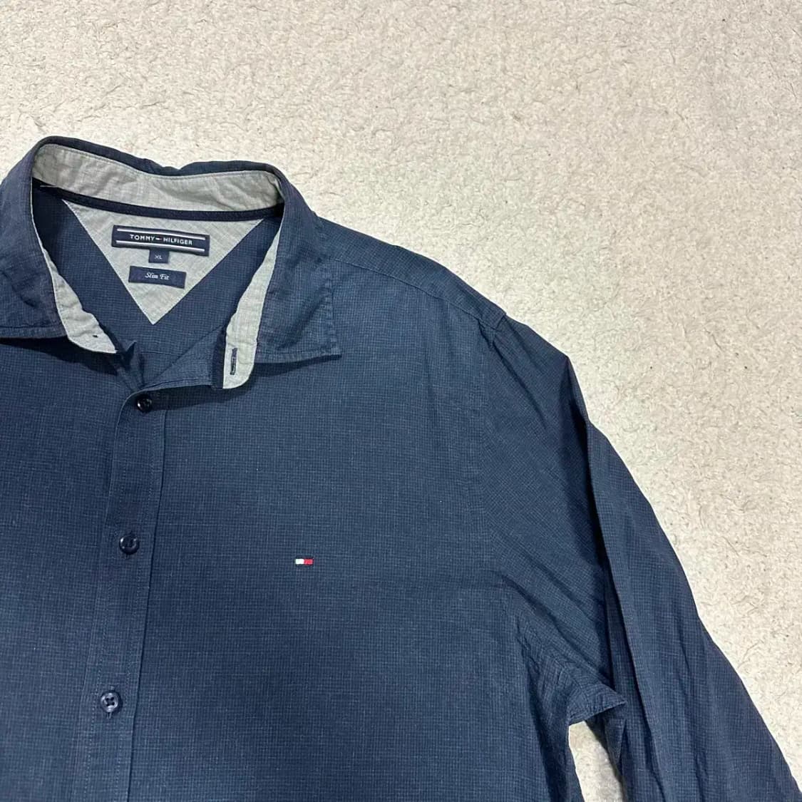 타미힐피거 셔츠 네이비 XL 상품이미지2