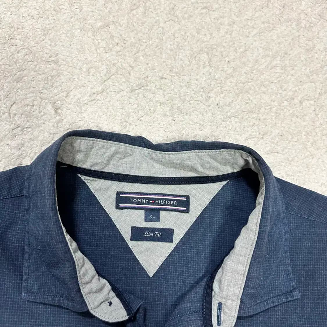 타미힐피거 셔츠 네이비 XL 상품이미지3
