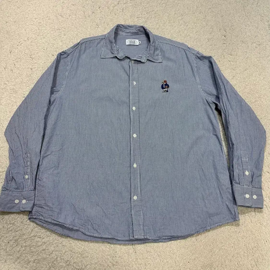 예일 셔츠 스트라이프 오버핏 m 상품이미지1