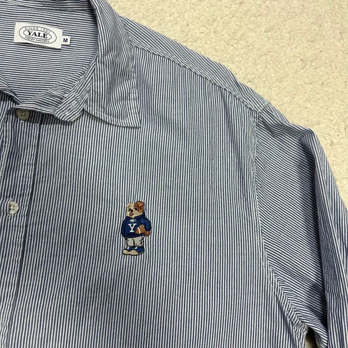 예일 셔츠 스트라이프 오버핏 m 상품이미지2