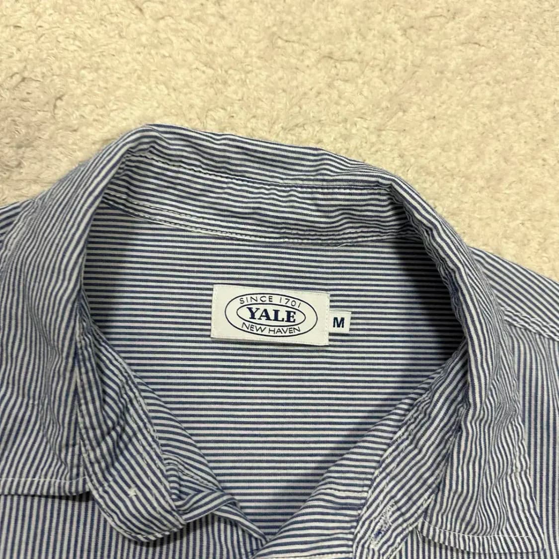 예일 셔츠 스트라이프 오버핏 m 상품이미지3
