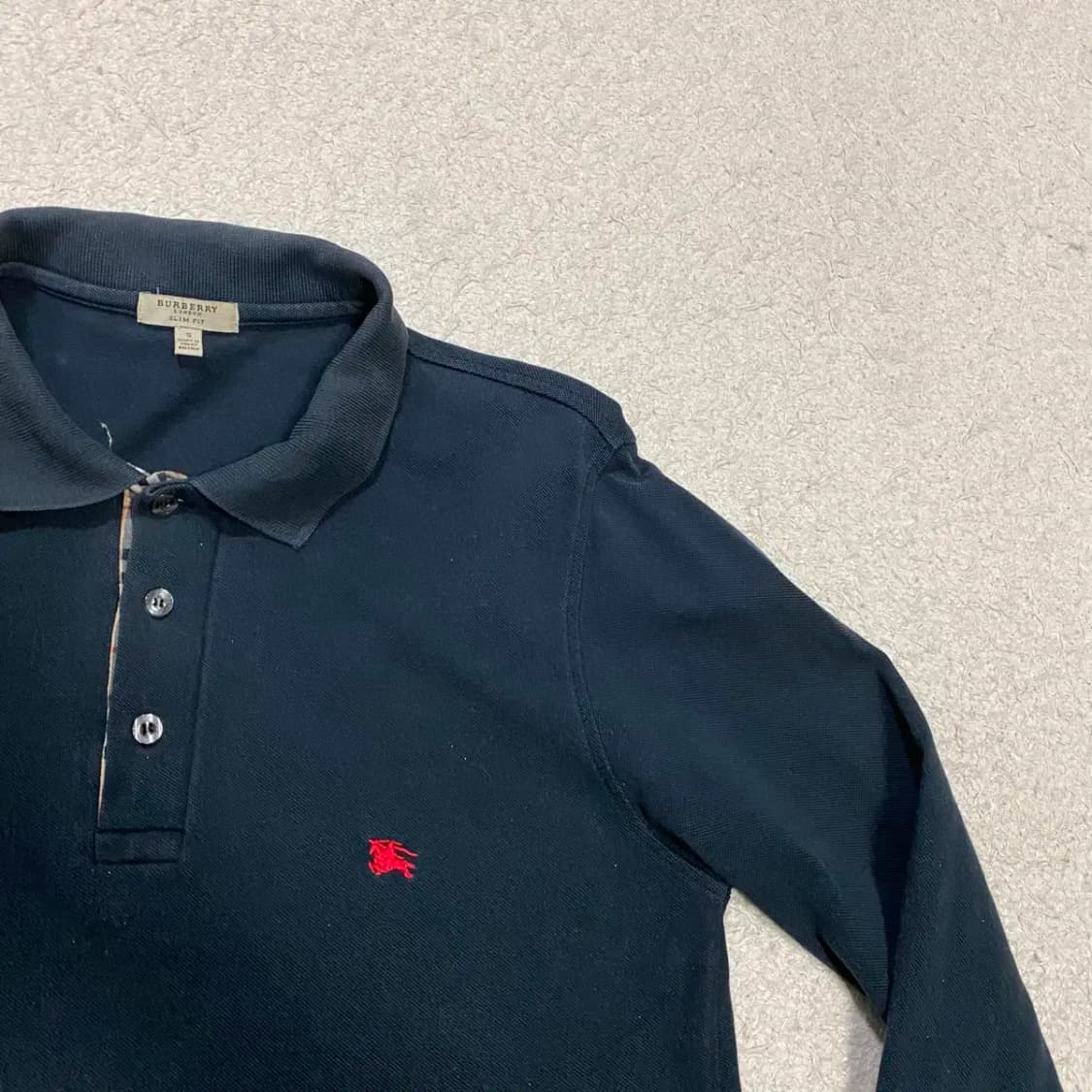 버버리 긴팔 카라티 s 상품이미지3