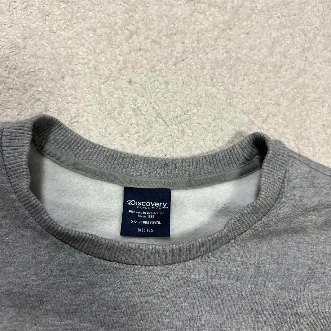 디스커버리 맨투맨 기모 105 상품이미지3