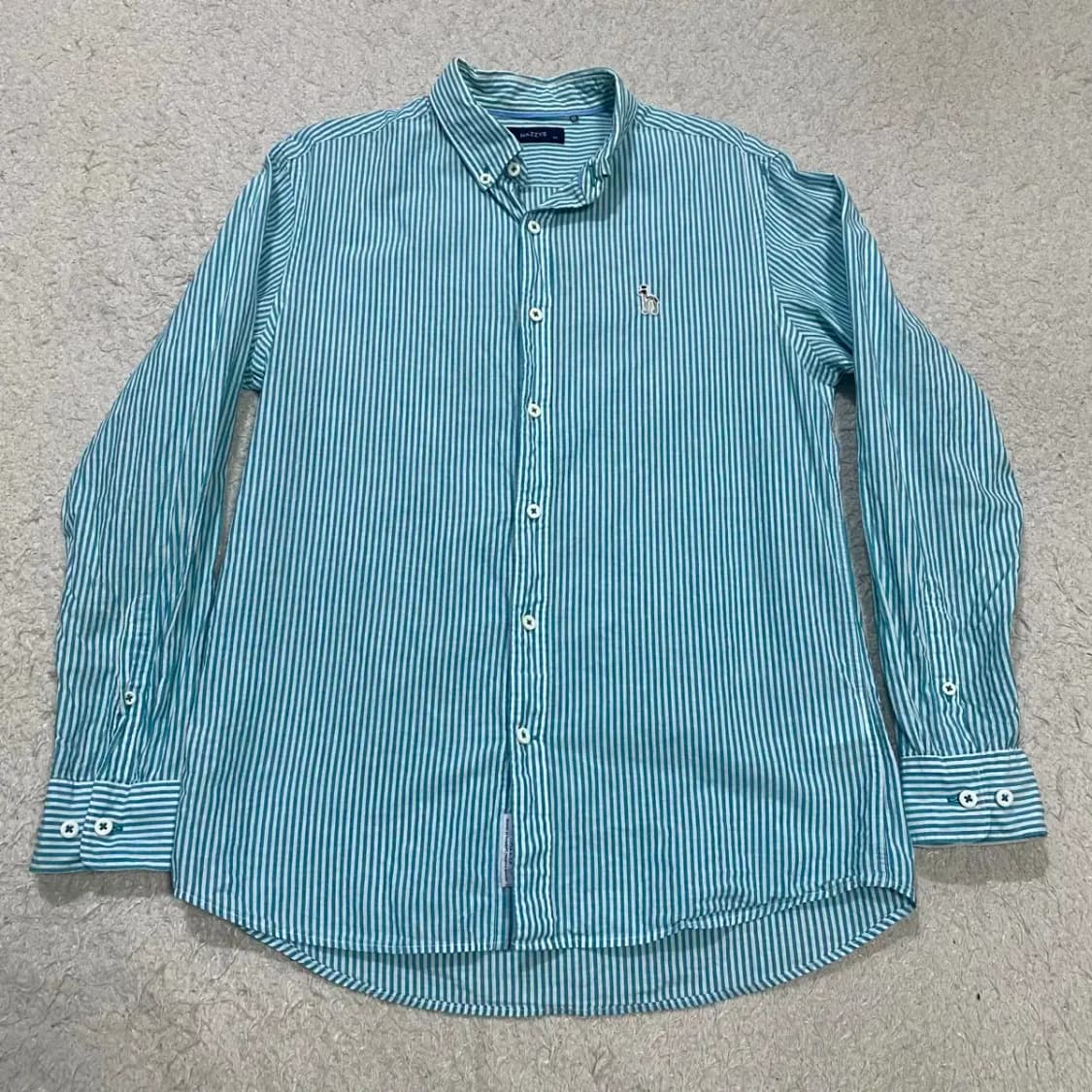 헤지스 셔츠 스트라이프 100 상품이미지1