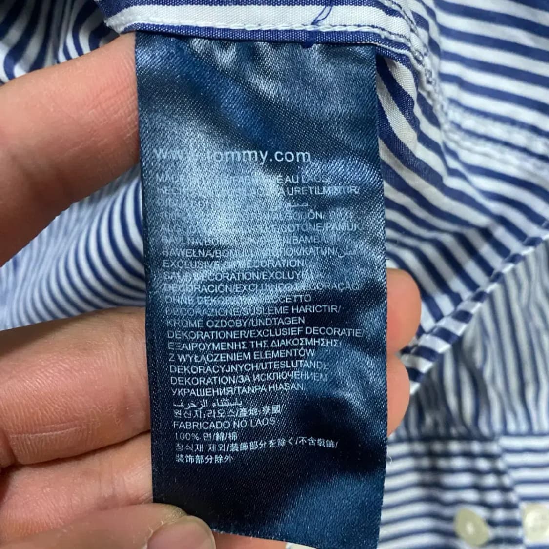 타미힐피거 셔츠 스트라이프 xs 상품이미지4