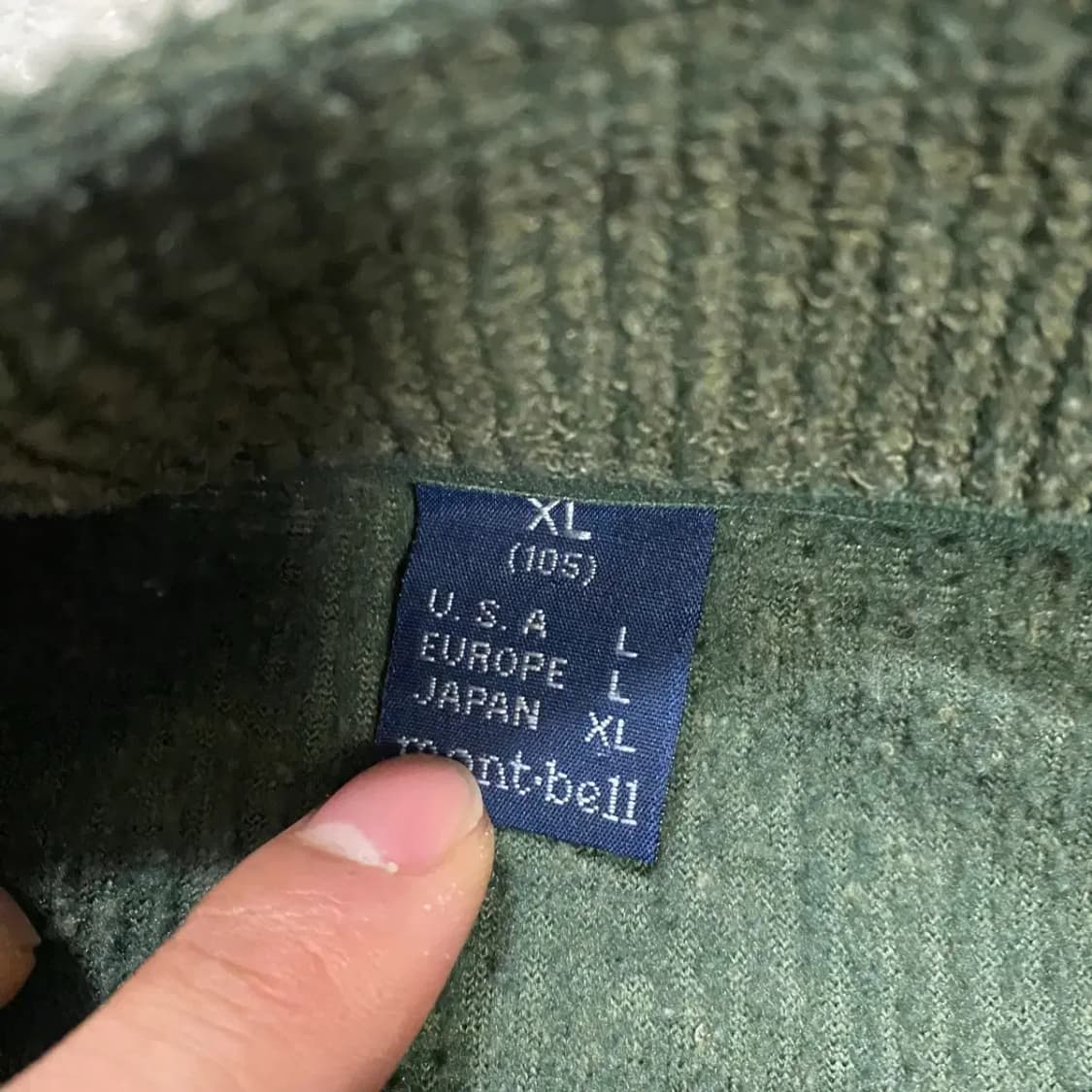 몽벨 반집업 긴팔 xl 105 상품이미지3