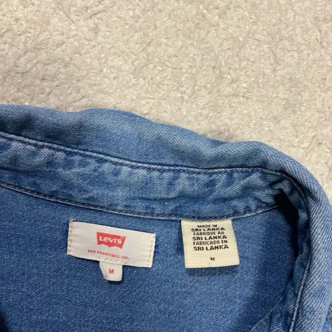리바이스 데님 셔츠 여성 m 상품이미지3