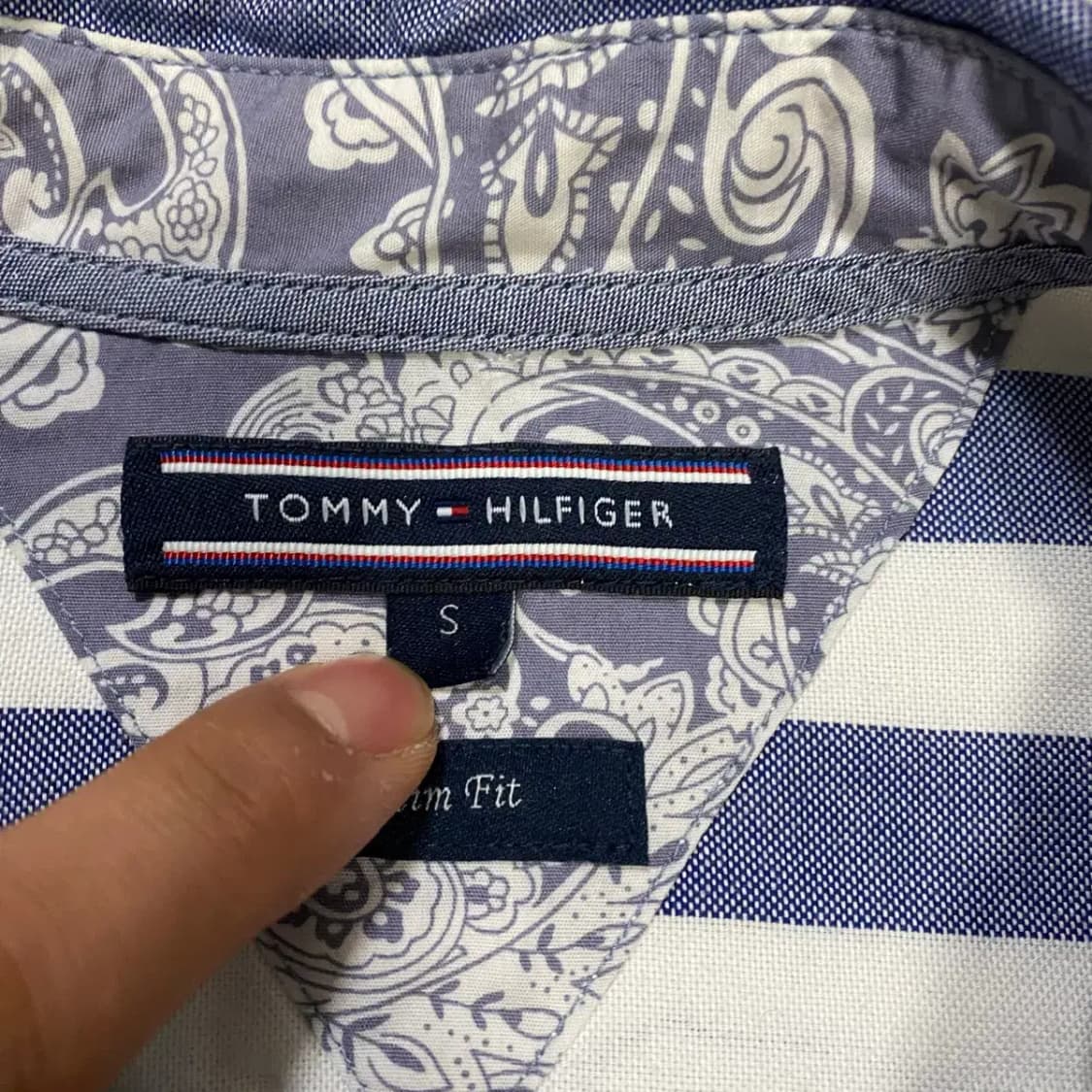 타미힐피거 셔츠 스트라이프 s 상품이미지3
