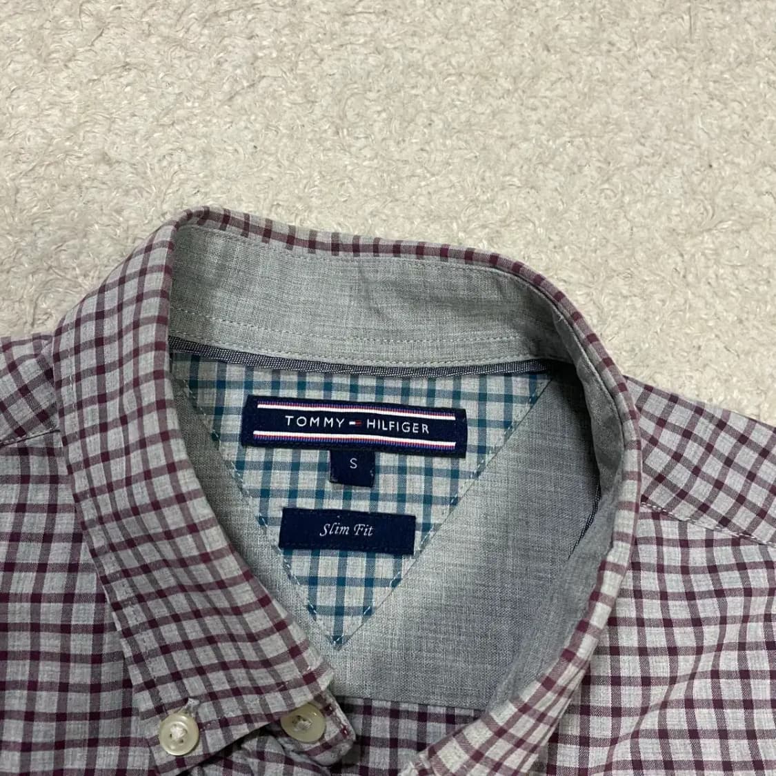 타미힐피거 셔츠 체크 s 상품이미지3