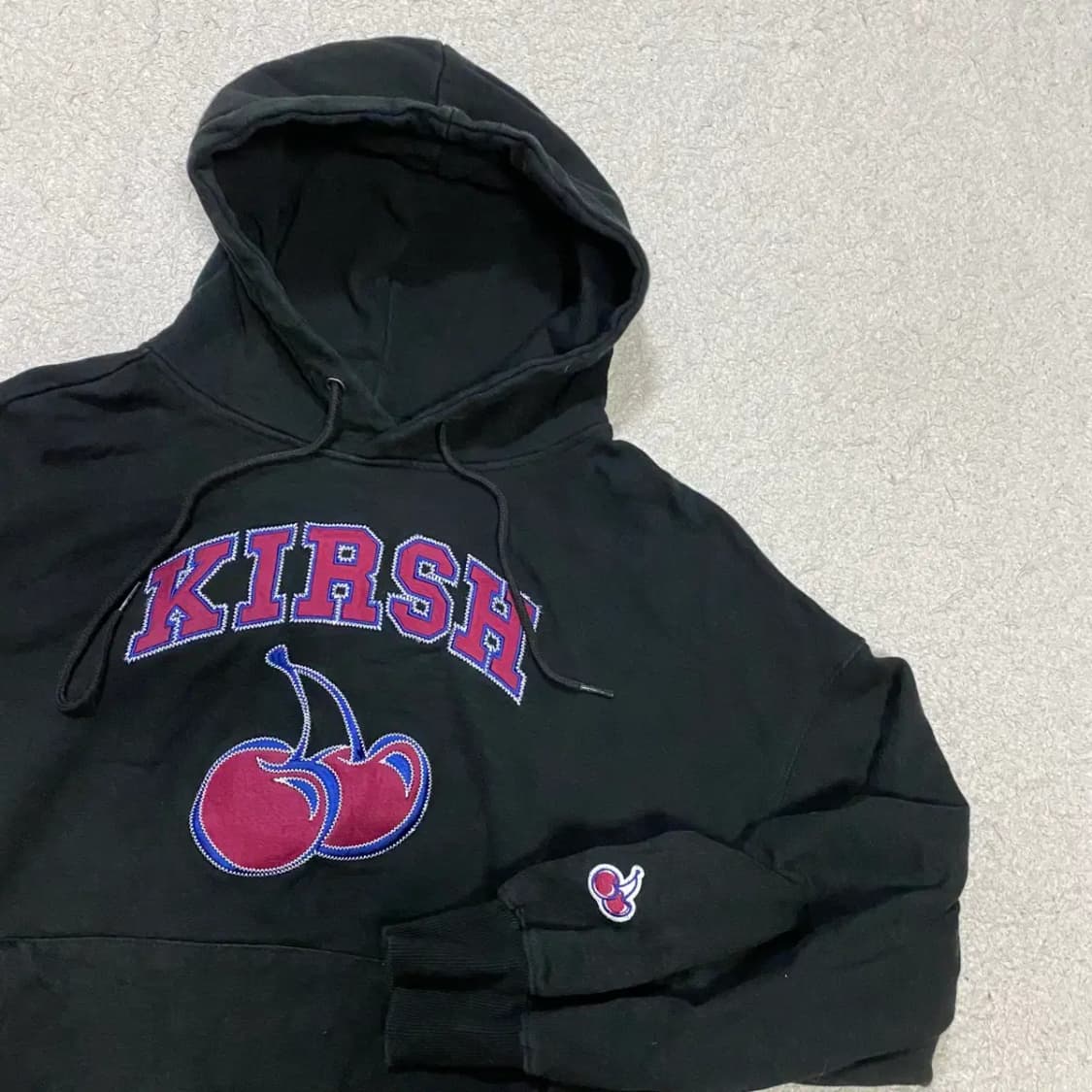키르시 후드티 블랙 기모 1 상품이미지2