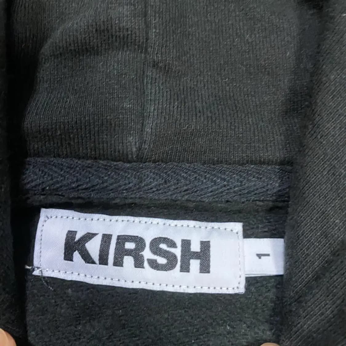 키르시 후드티 블랙 기모 1 상품이미지3