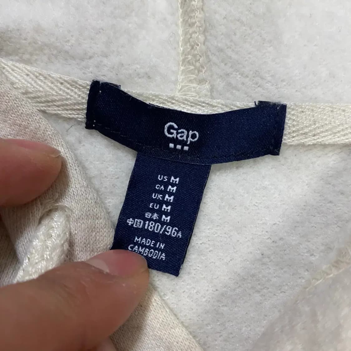 GAP 갭 후드티 기모 m 상품이미지4