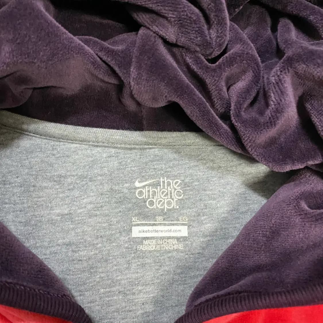 나이키 벨벳 후드집업 여성 xl 95 상품이미지3