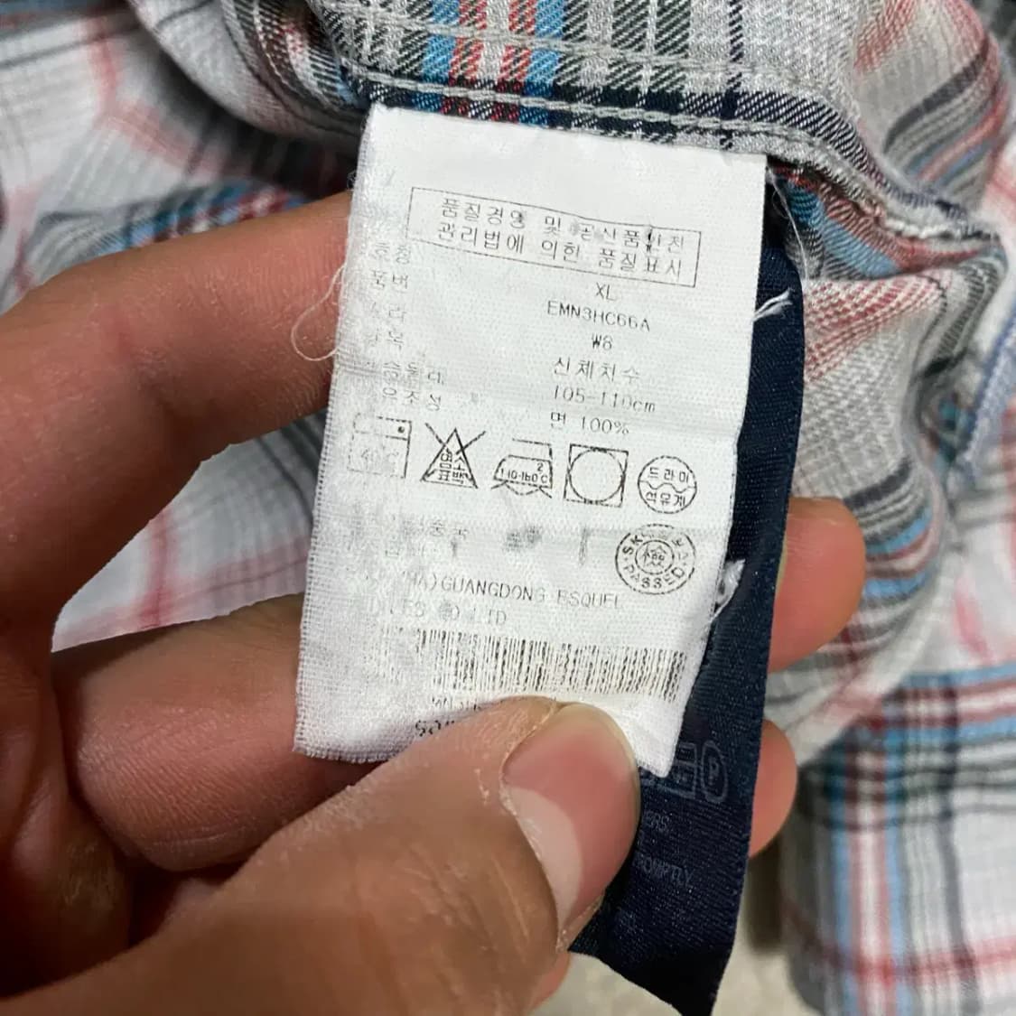 타미힐피거 셔츠 체크 XL 105 상품이미지4