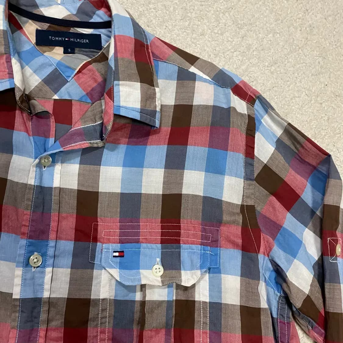 타미힐피거 셔츠 체크 s 상품이미지2