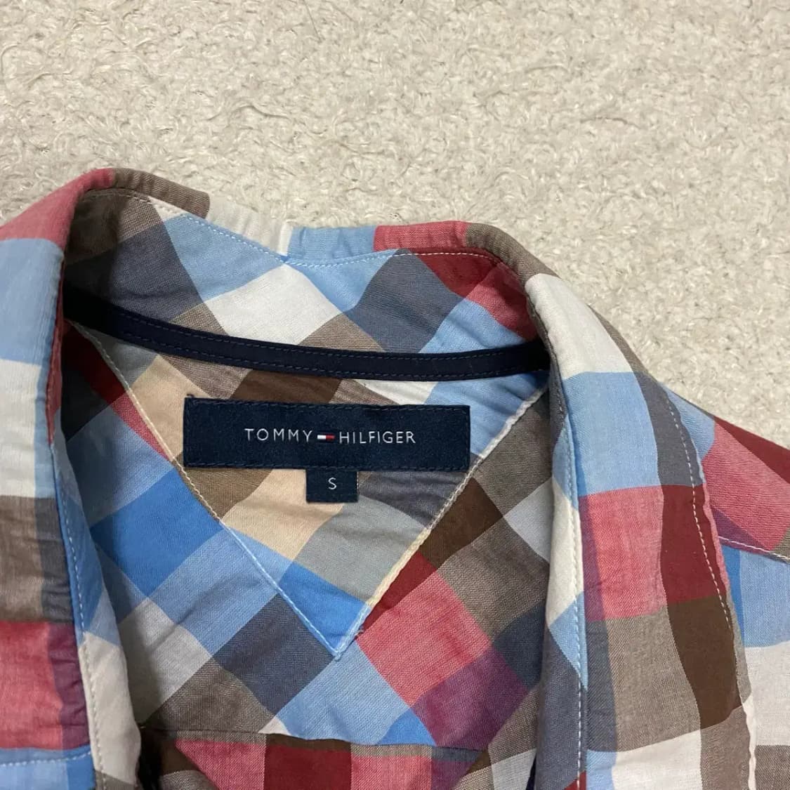 타미힐피거 셔츠 체크 s 상품이미지3