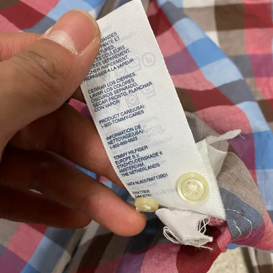 타미힐피거 셔츠 체크 s 상품이미지4