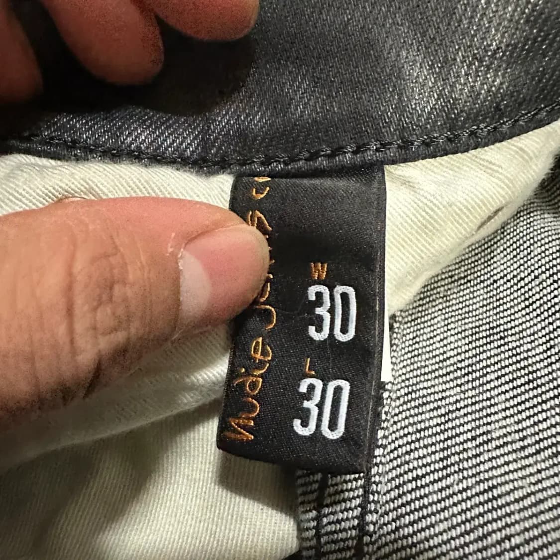 누디진 코팅진 데님 팬츠 30인치 상품이미지3