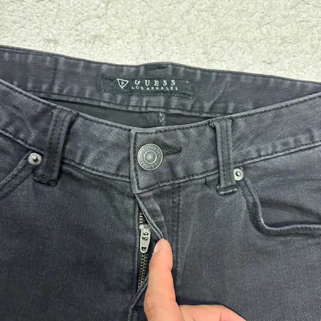 게스 청바지 흑청 데님 팬츠 29인치 상품이미지2