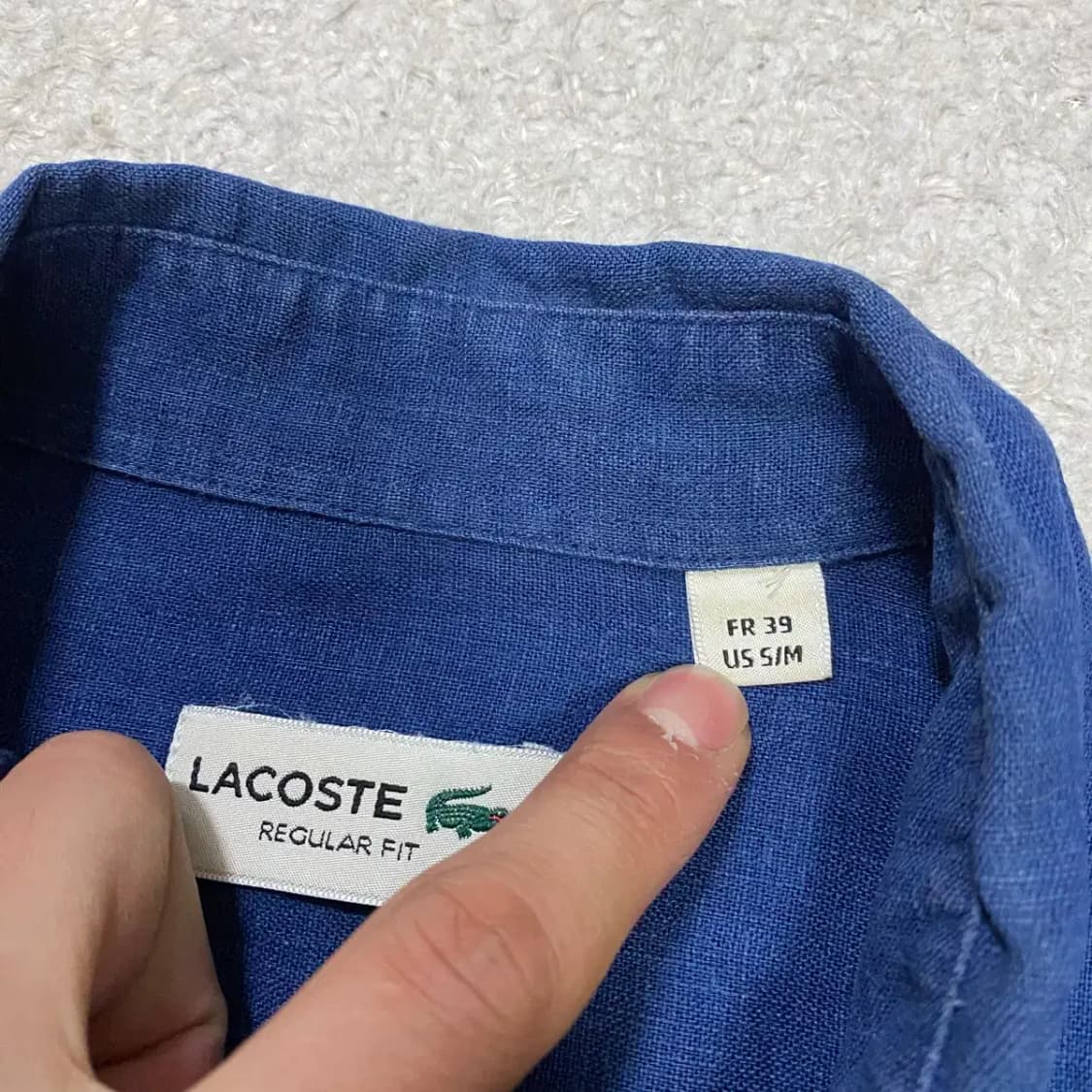 라코스테 린넨 셔츠 s/m 상품이미지3