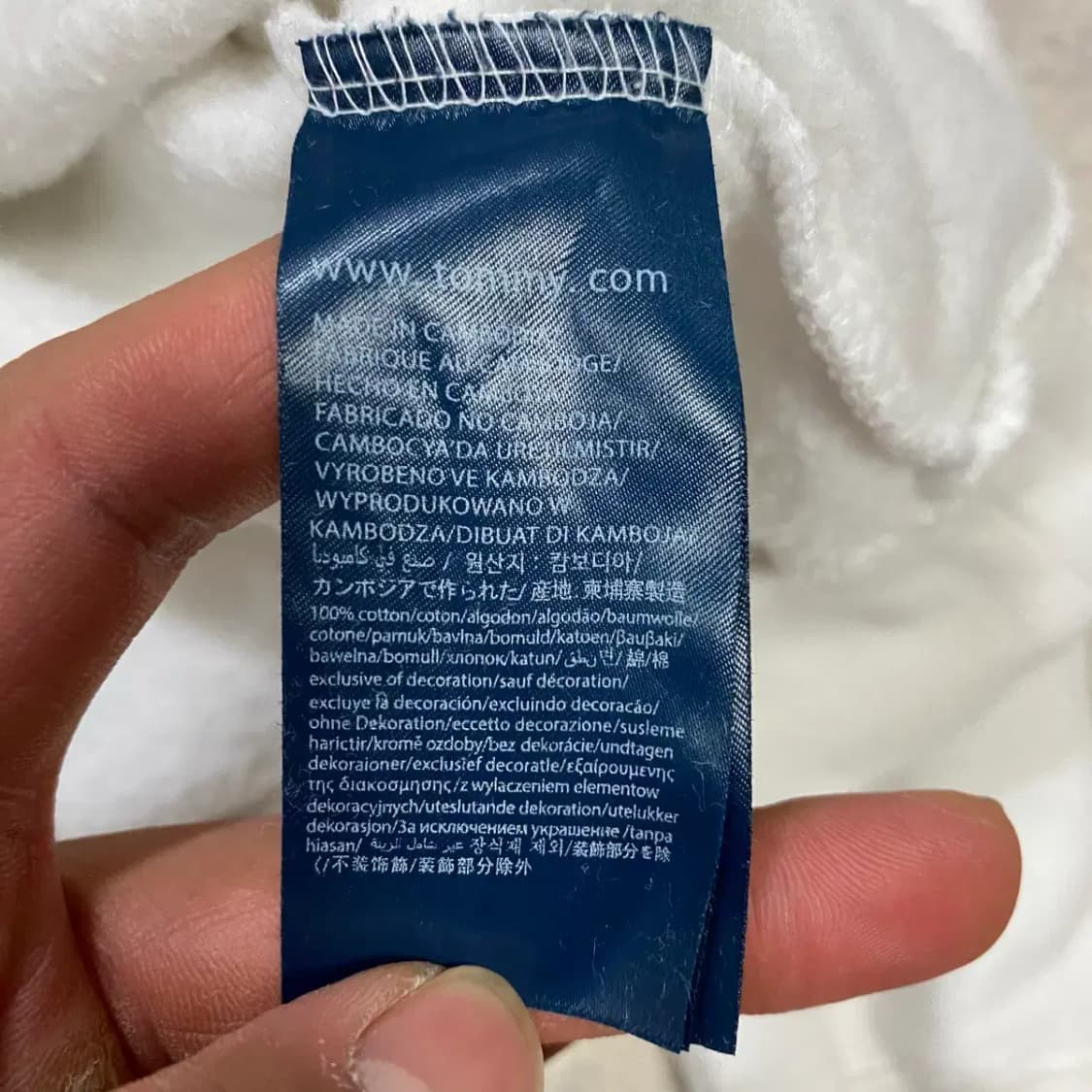 타미힐피거 맨투맨 기모 s 상품이미지5