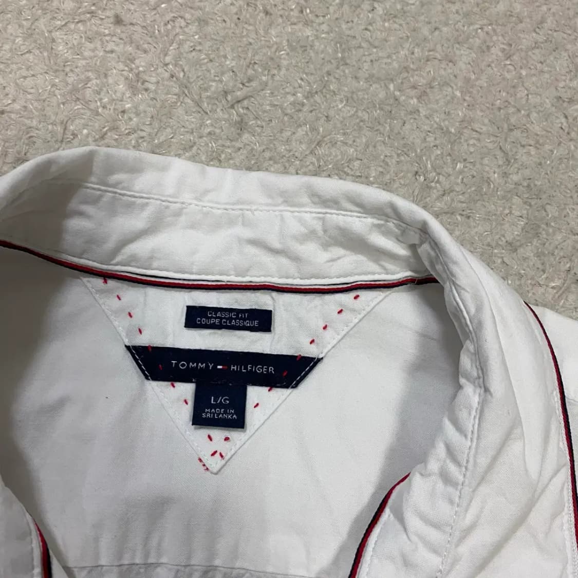 타미힐피거 셔츠 화이트 여성 L 상품이미지3