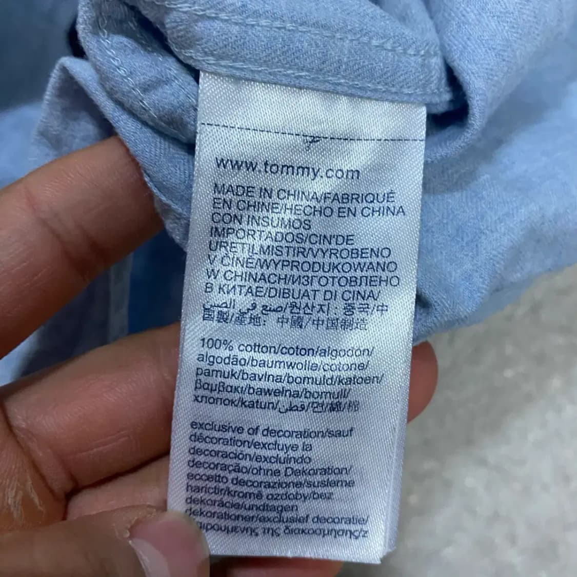 타미힐피거 셔츠 슬림핏 s 상품이미지4